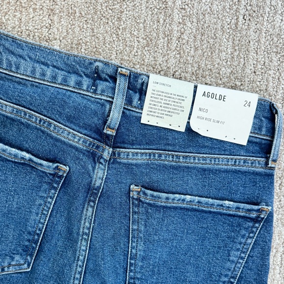 AGOLDE Nico High Rise Jeans Size 24 BNWT REVOLVE - Picture 2 of 5